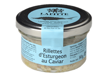 Rillettes d'esturgeon au caviar