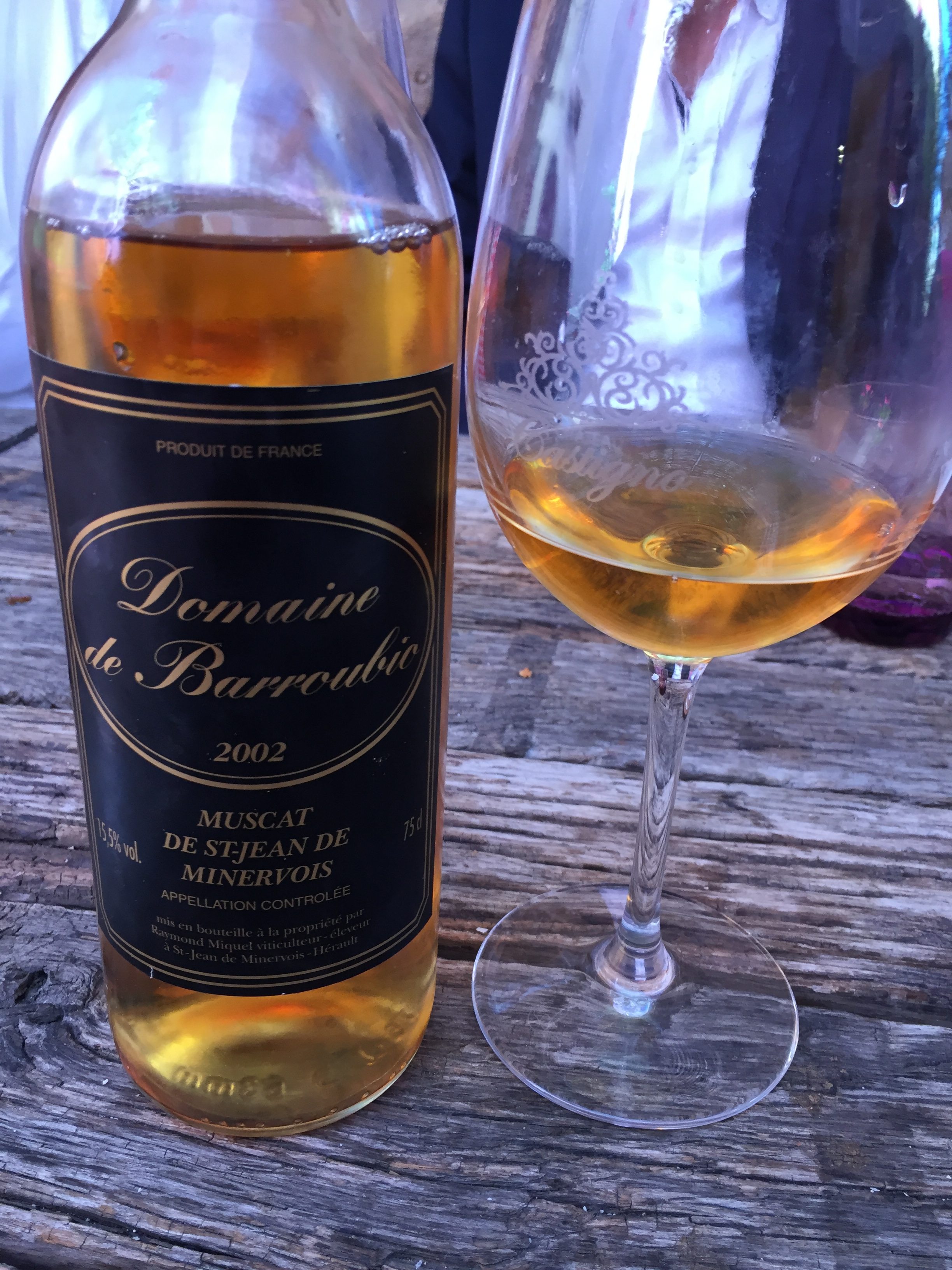 Muscat et fine de muscat de SaintJeandeMinervois, domaine Barroubio Muscat et fine de muscat de SaintJeandeMinervois, domaine Barroubio